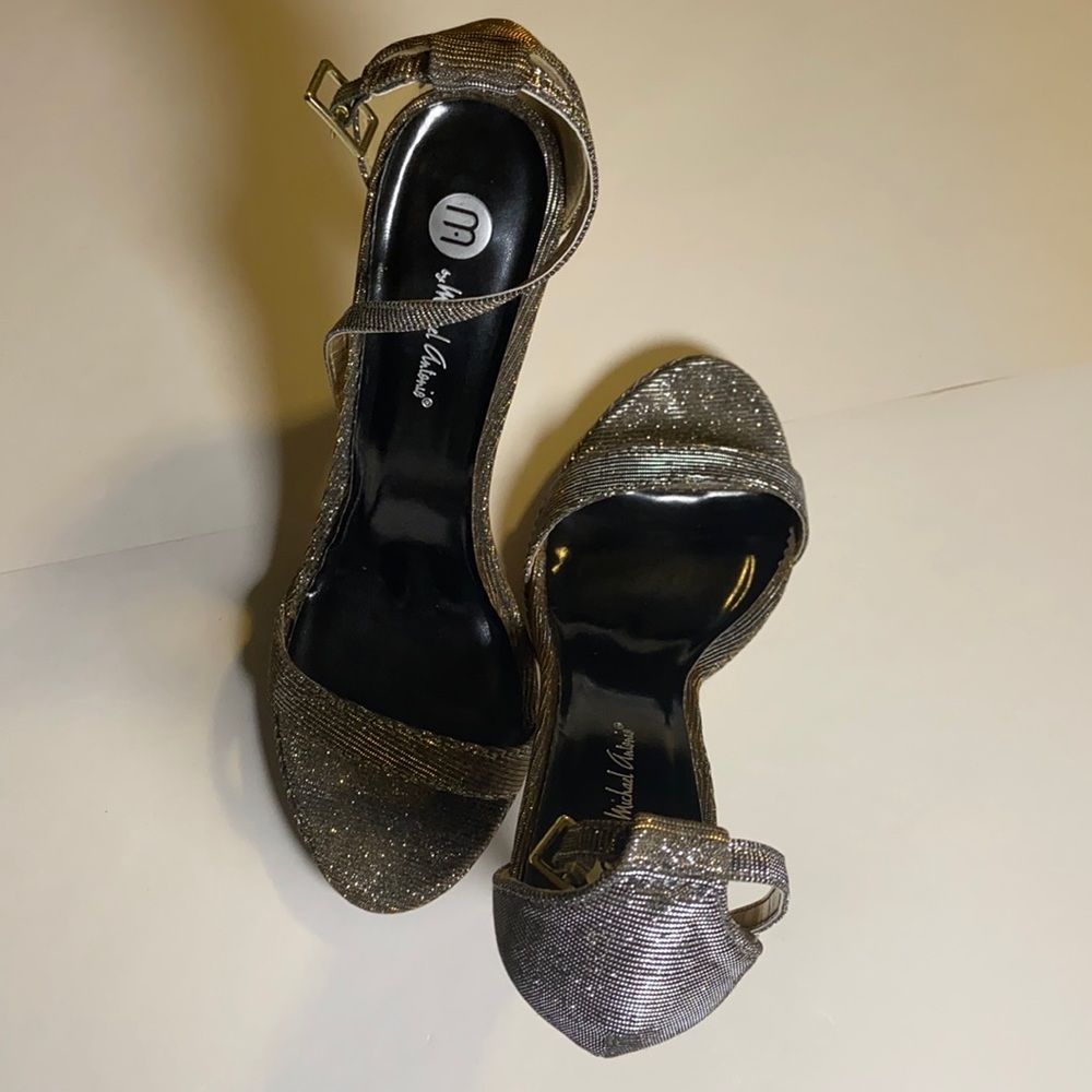 Silver/Gold sandals by Michael Antonio